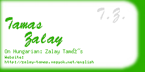 tamas zalay business card